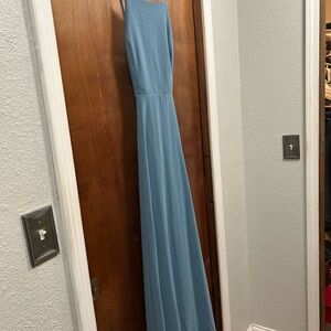 Lulu's Sky Blue Sleeveless Maxi Dress